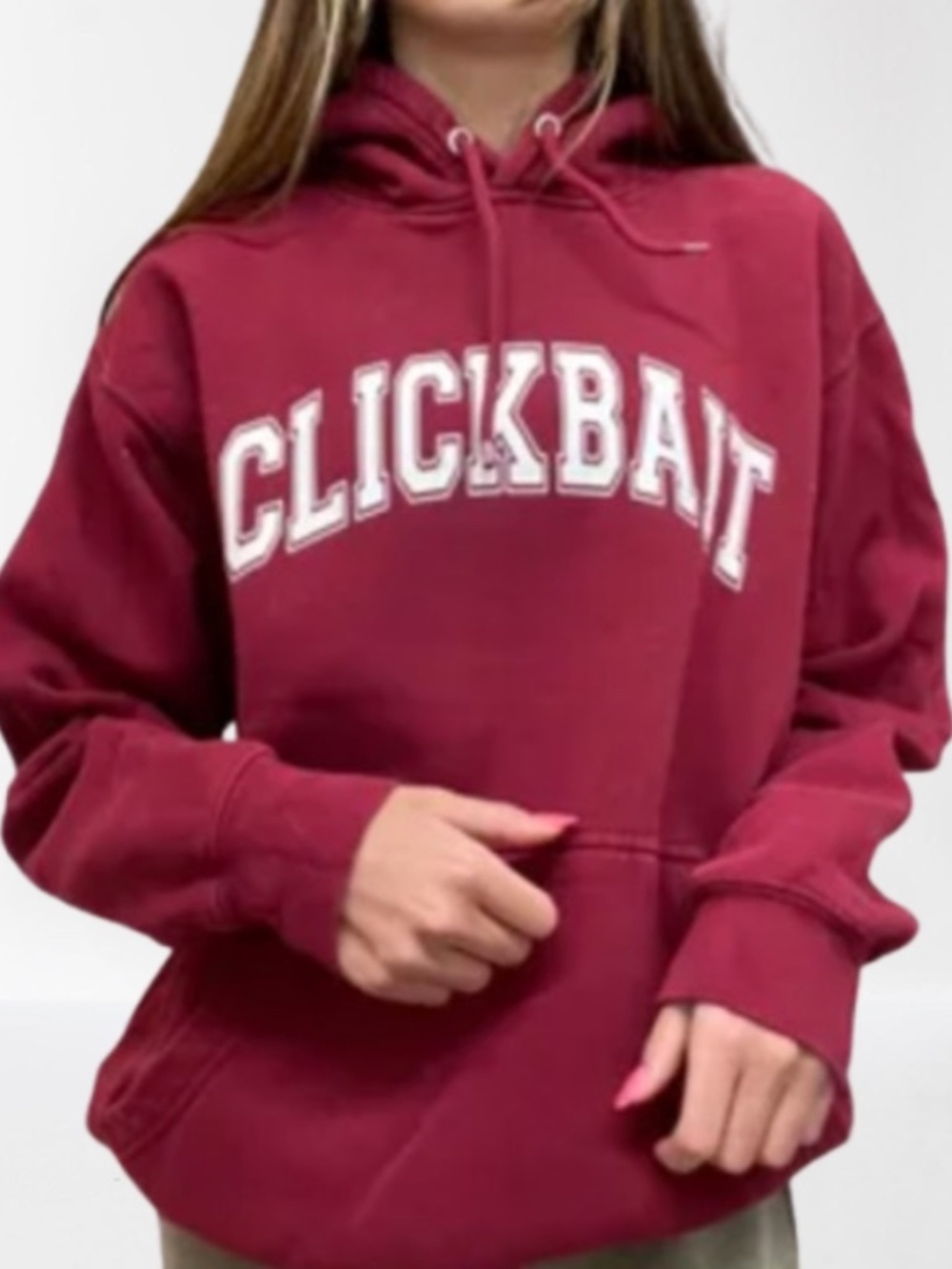 David Dobrik Official Fanjoy Clickbait Merch, Red Hoodie, Medium